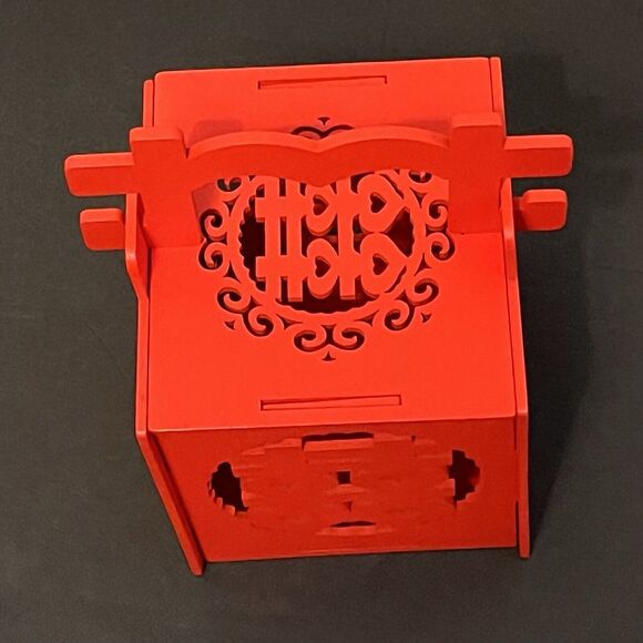 NEW 2 Red Chinese Candy Treat Favor Boxes Wedding Bridal Baby Shower New Year - Picture 4 of 7